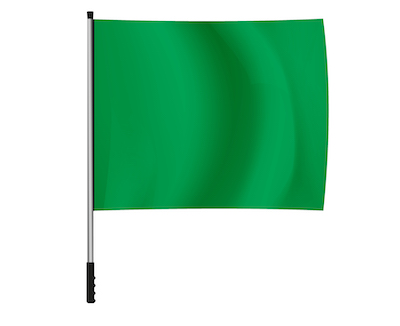 Zielona flaga